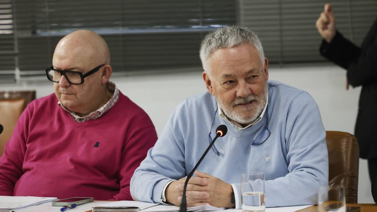 Los concejales de Vox, en un pleno