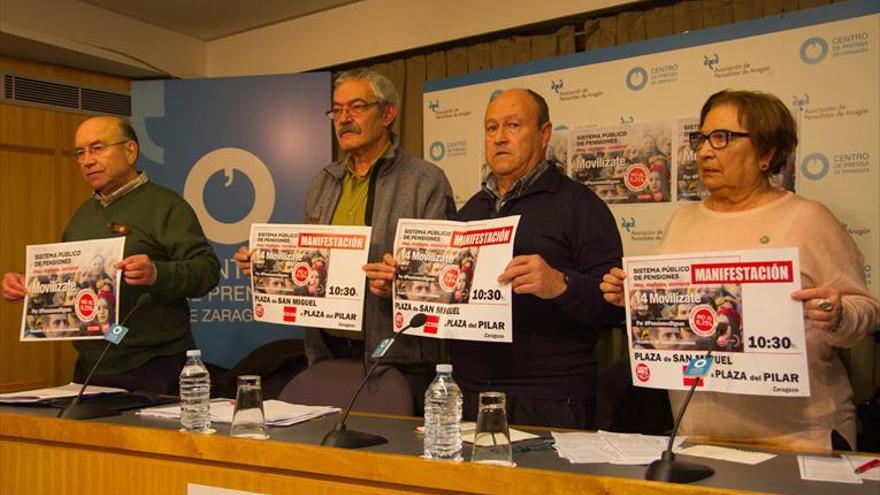 La protesta por las pensiones se adelanta al sábado en Zaragoza