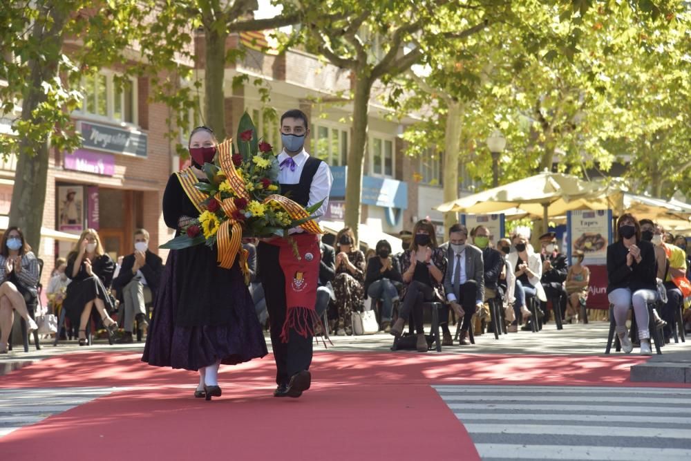 L'acte de la Diada 2020 a Manresa, en fotos