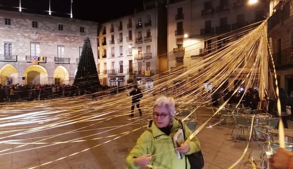 Manifestació a Manresa a favor dels docents.