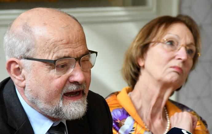 05/02/2019 LAS PALMAS DE GRAN CANARIA. El premio Nobel de Medicina Erwin Neher y la científica Eva María Neher, participan en el Campus Nobel Veterinaria. Fotografa: YAIZA SOCORRO.