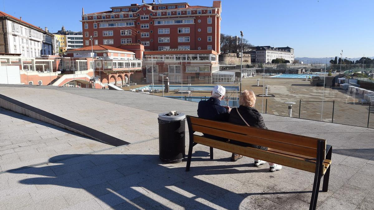 Buen tiempo en A Coruña en los primeros compases del invierno.