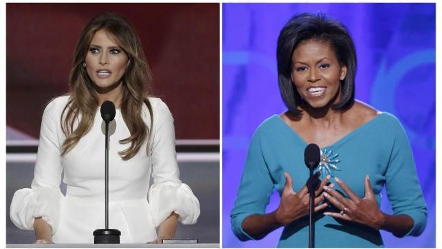 Melania Trump, la mujer de Donald Trump, plagia parte de un discurso de Michelle Obama