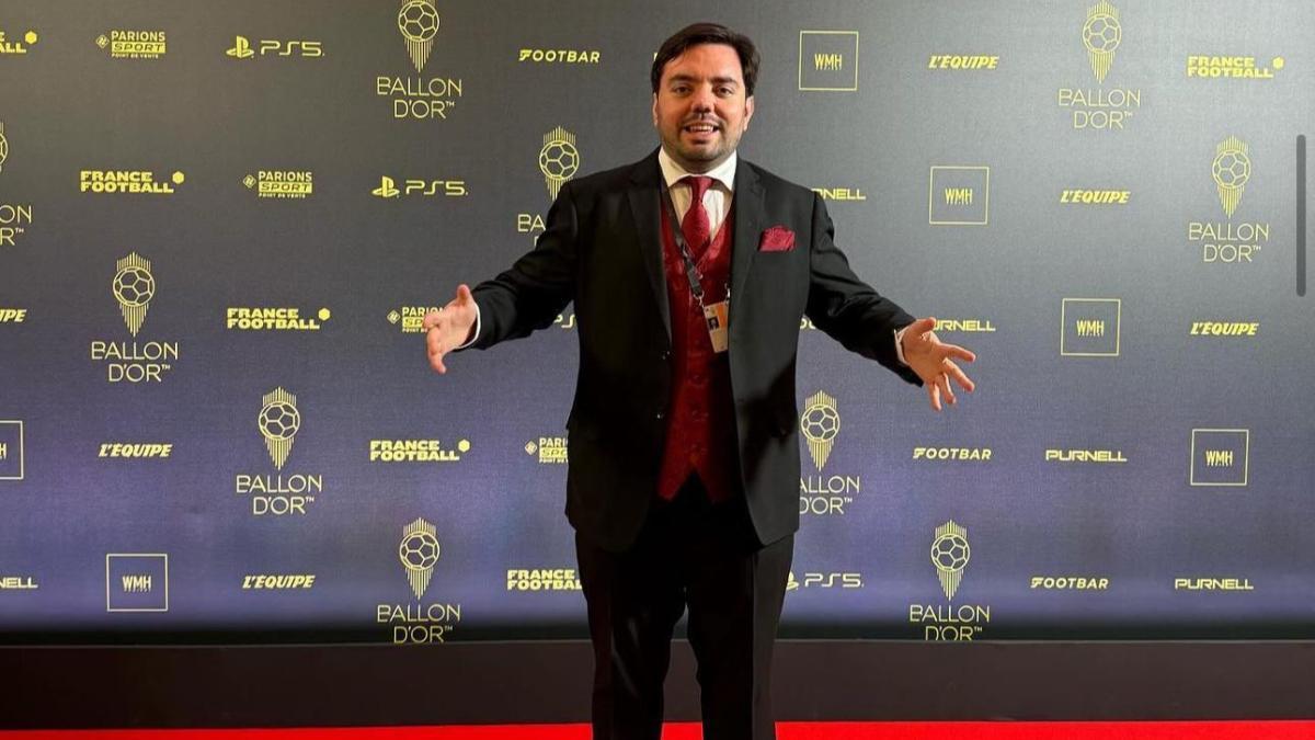 Victor Navarro, en la alfombra roja de la Gala del Balón de Oro