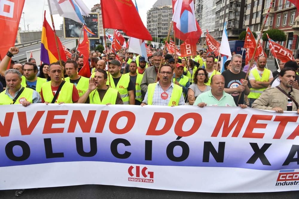 La protesta cortó el tráfico en el centro de la ciudad y provocó grandes retenciones de vehículos.