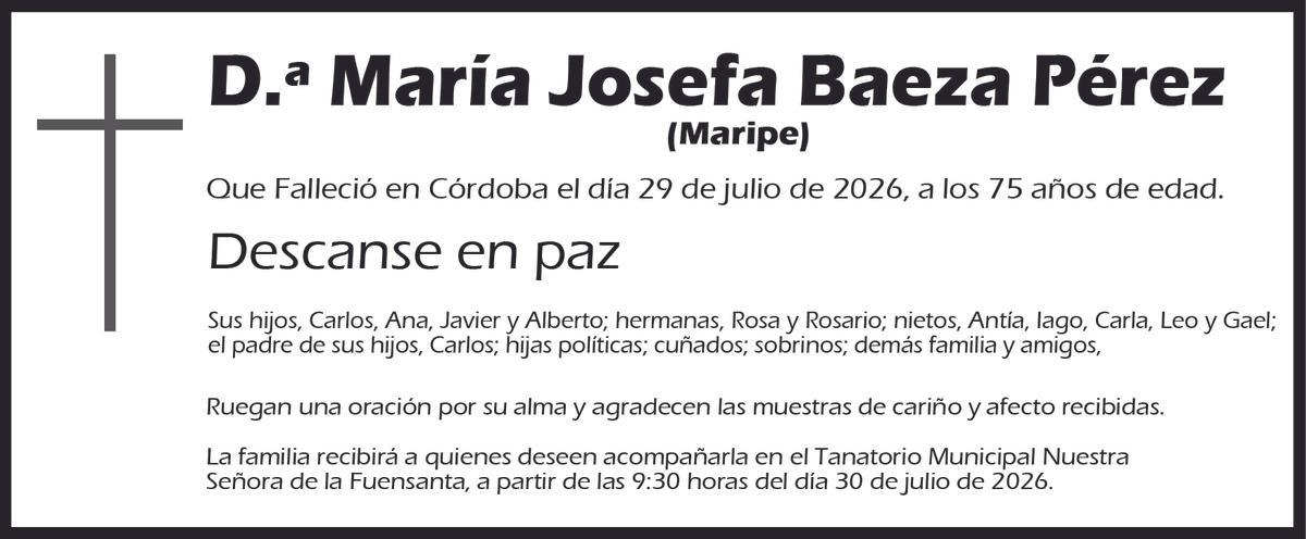 María Josefa Baeza Pérez