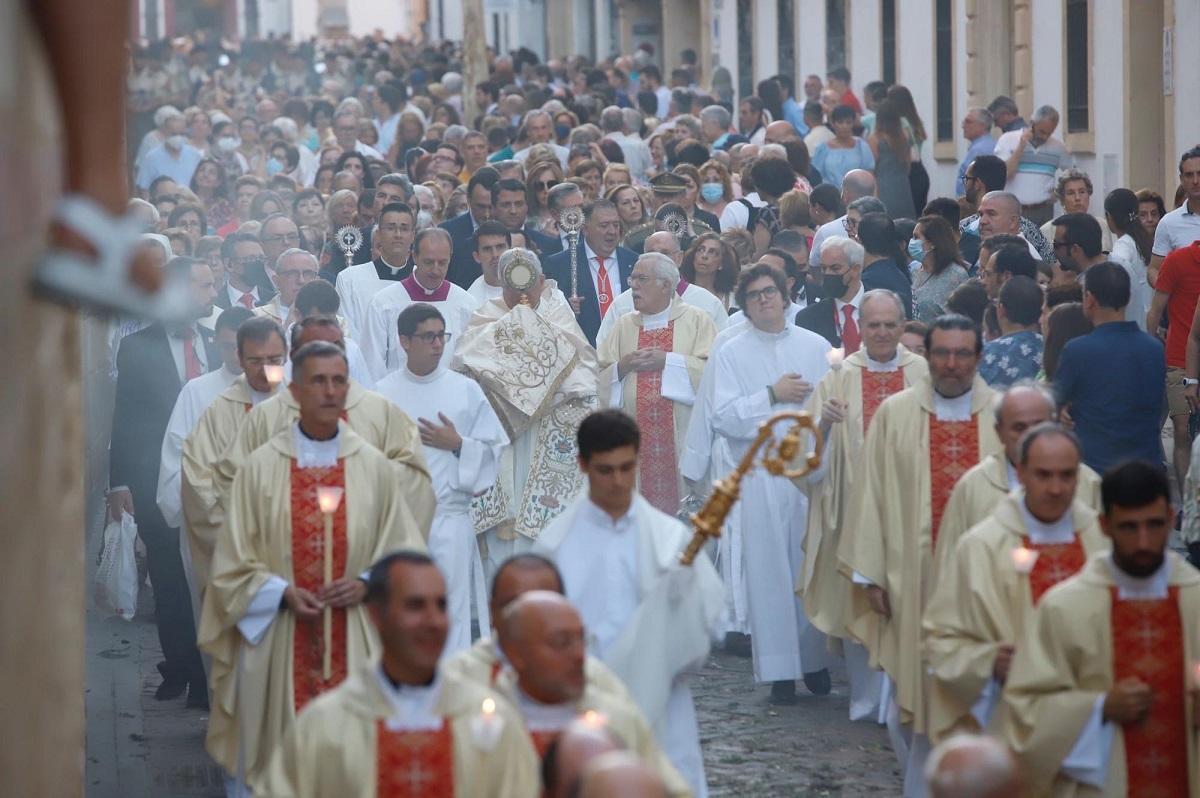 Paso de la procesión del Corpus Christi