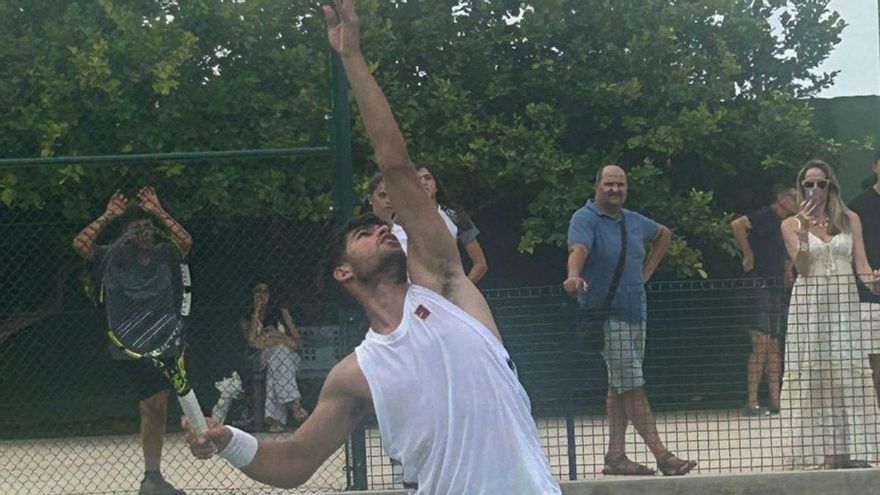 Carlos Alcaraz, ayer en el Club de Campo de El Palmar. | A.H./CLUB DE CAMPO