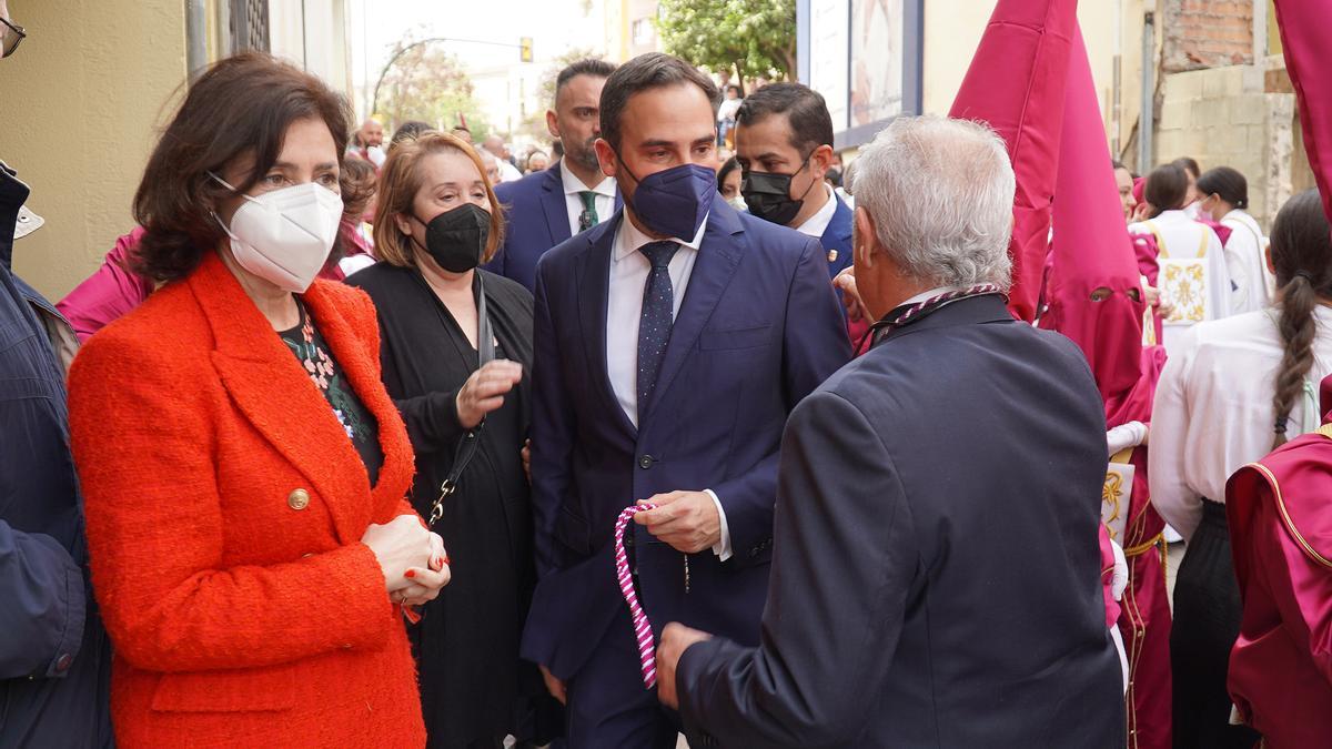 El portavoz del PSOE en el Ayuntamiento, Daniel Pérez, con los concejales Rosa del Mar Rodríguez, Carmen Martín y Rubén Viruel