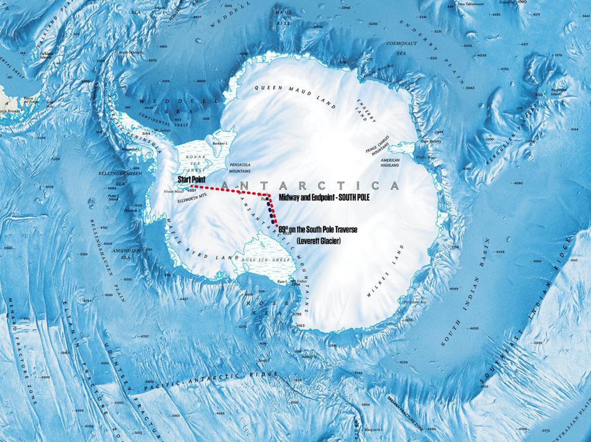 El recorrido por la Antártida
