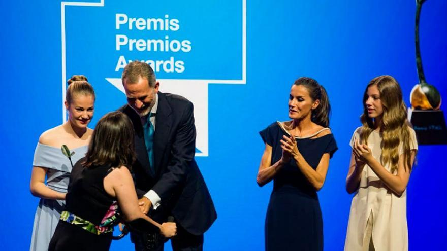 La Familia Real preside la ceremonia de entrega de los premios de la Fundación Princesa de Girona.