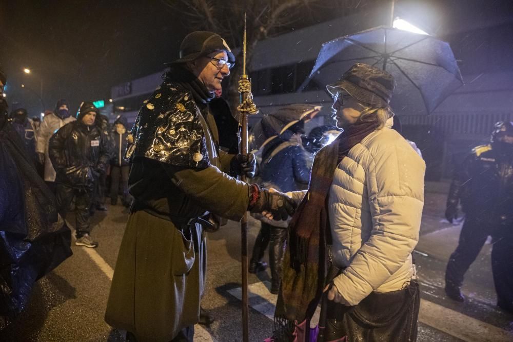 El Pare Pelegrí arribant a Santa Coloma de Farners