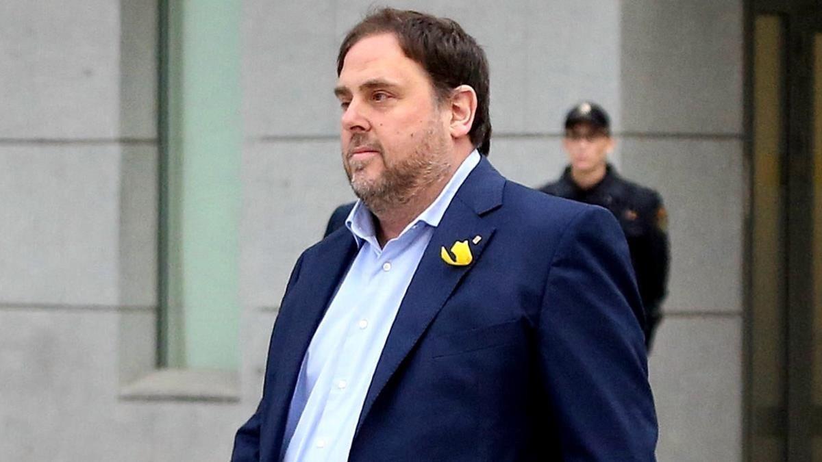 Oriol Junqueras, el 2 de noviembre del 2017, a su llegada a la Auidencia Nacional.