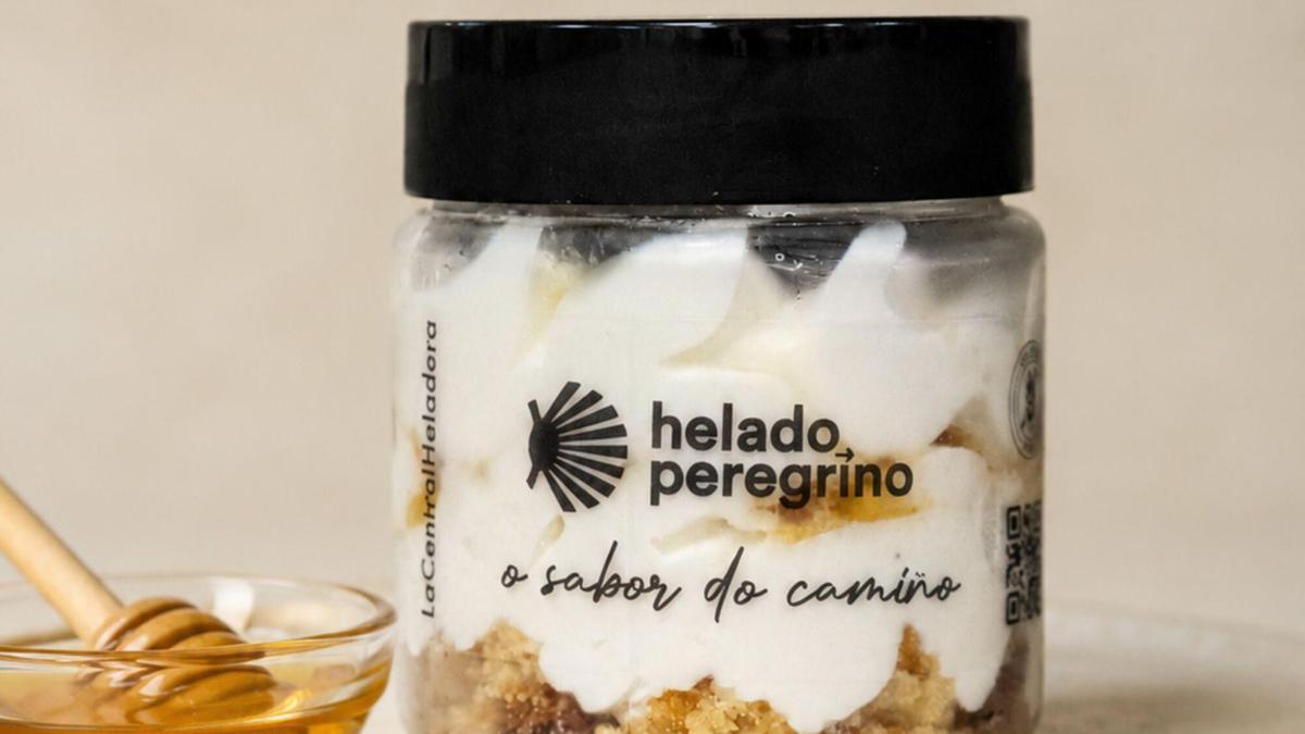 El 'helado peregrino' inspirado en el Camino de Santiago.
