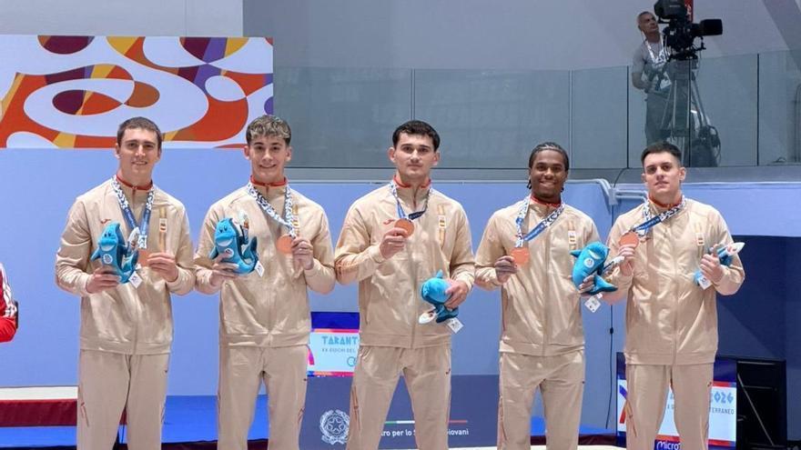 Nicolau Mir conquista la medalla de bronce por equipos en los Juegos Mediterráneos