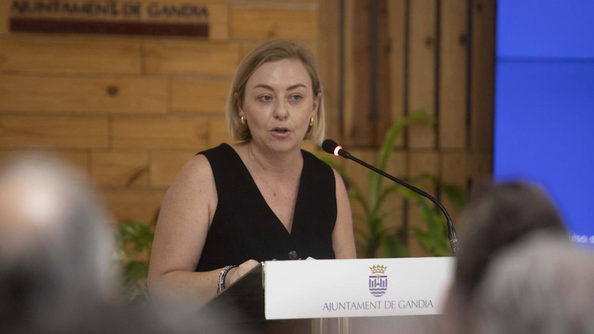 La vicepresidenta Enguix, en un reciente acto en Gandia.