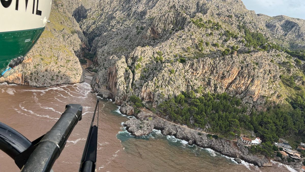 Rettungseinsatz der Guardia Civil in der Sa-Calobra-Bucht.