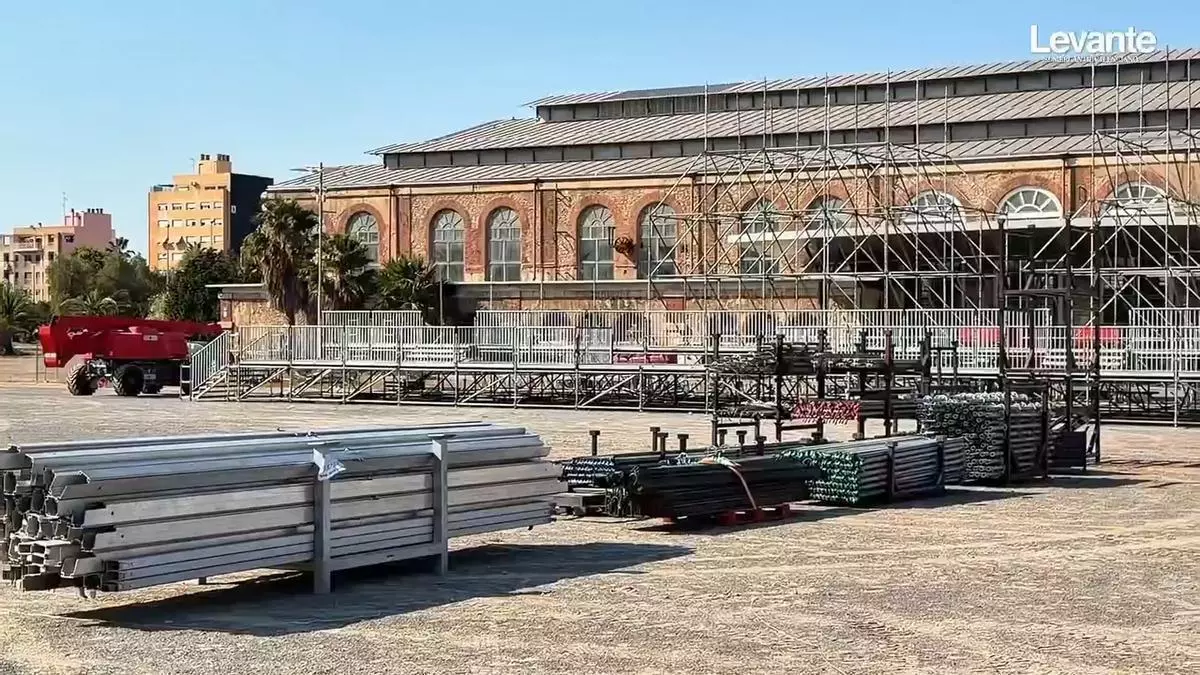 El festival techno de Sagunt empieza el montaje sin permiso municipal de actividad