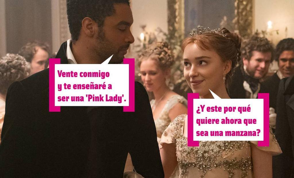 El duque de Hastings y Daphne hablando sobre las pink ladies