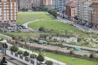 El parque del Solarón y el derribo del viaducto de Carlos Marx dan su primer paso en Gijón al Norte