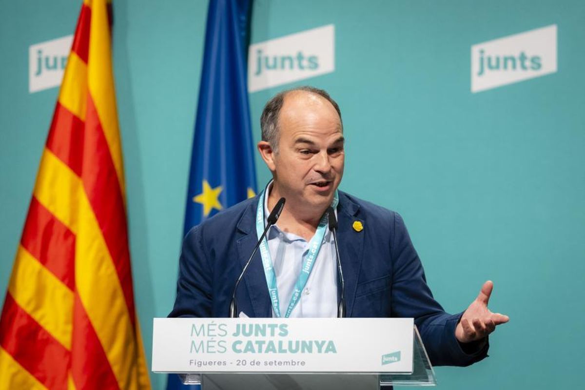 El secretario general de Junts, Jordi Turull, en el Consell Nacional del partido. El secretario general de Junts, Jordi Turull, en el Consell Nacional del partido.