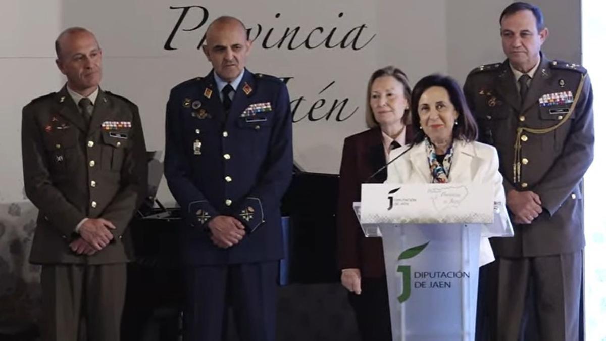 Margarita Robles interviene en el acto de entrega de los Premios de la Provincia de Jaén.