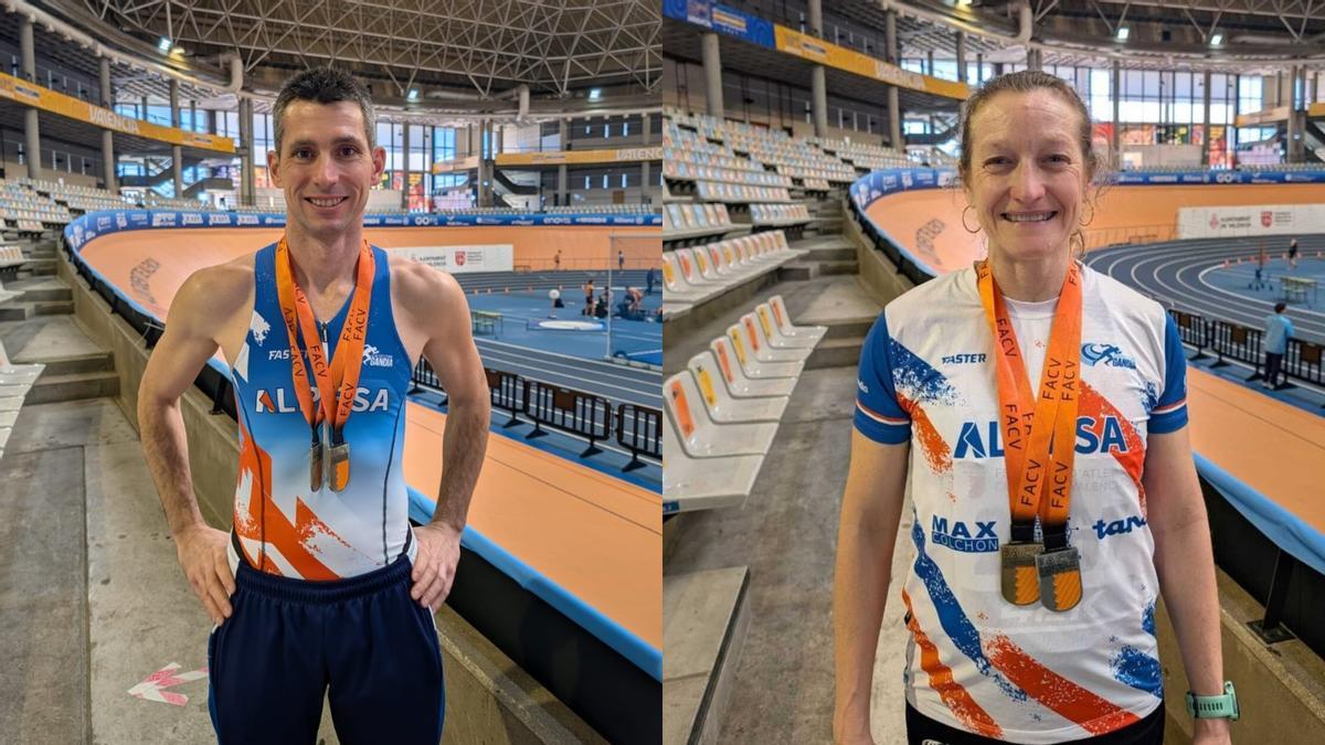 Los dos representantes del CAG Alpesa en el Nacional máster
