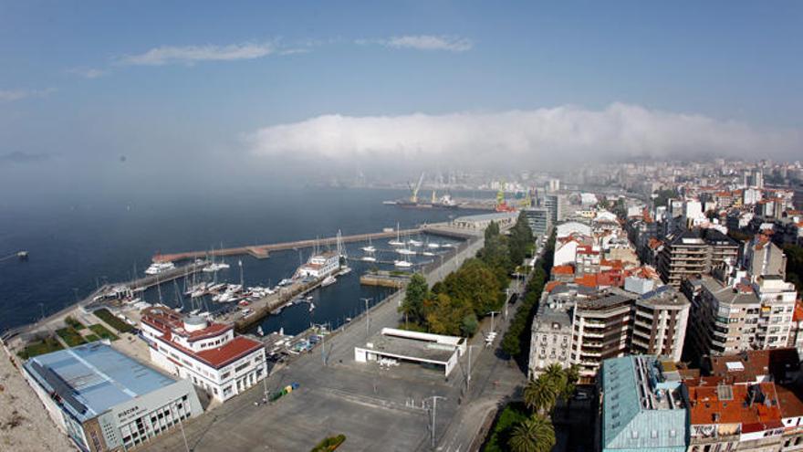 Vista de la ría de Vigo esta misma tarde // R. Grobas