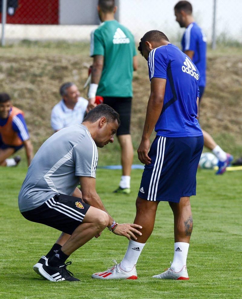 Concentración del Real Zaragoza en Boltaña