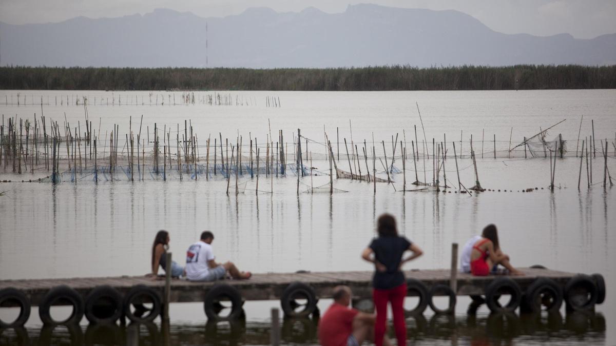 Visitantes en la Albufera de València