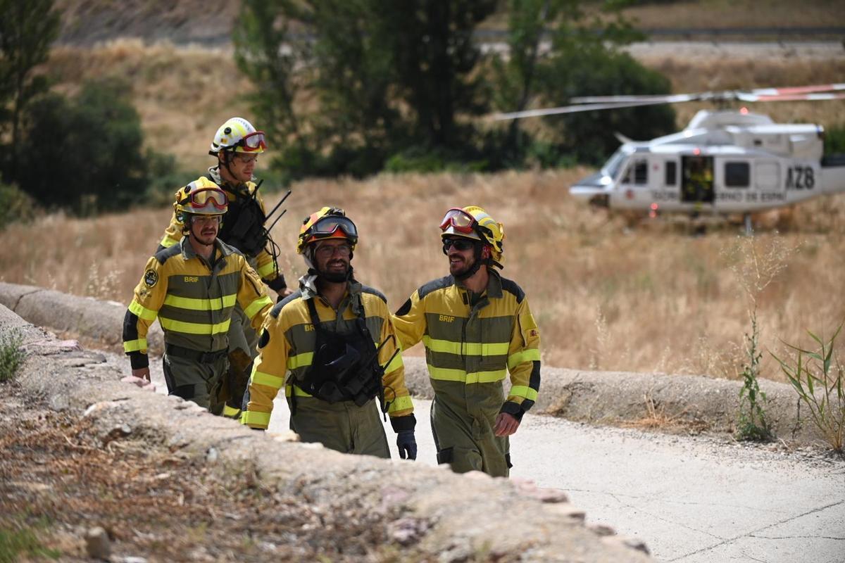 En imágenes | Segundo día de incendio en Ejulve