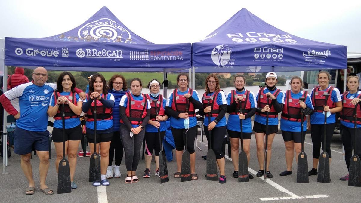 Integrantes de  “Centolas Dragón Team”, en Asturias.