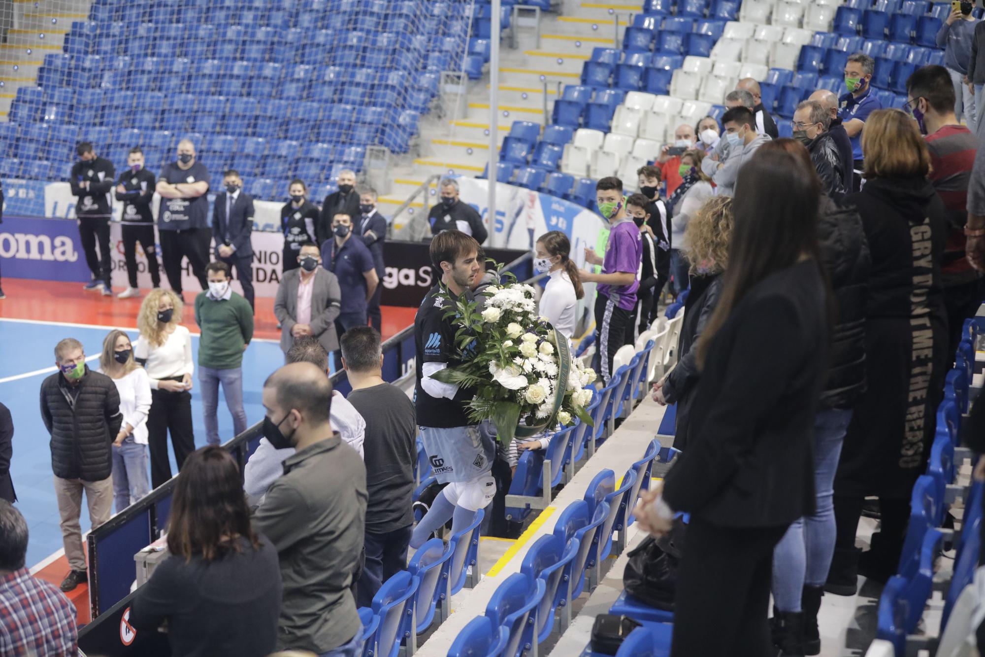 Homenaje del Palma Futsal a Miquel Jaume