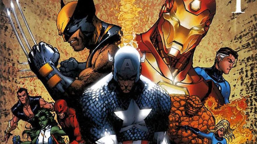 Una imagen de los superhéroes de Marvel.
