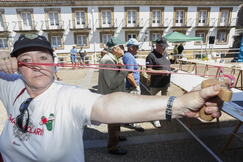 Tiro con gomero en Avilés