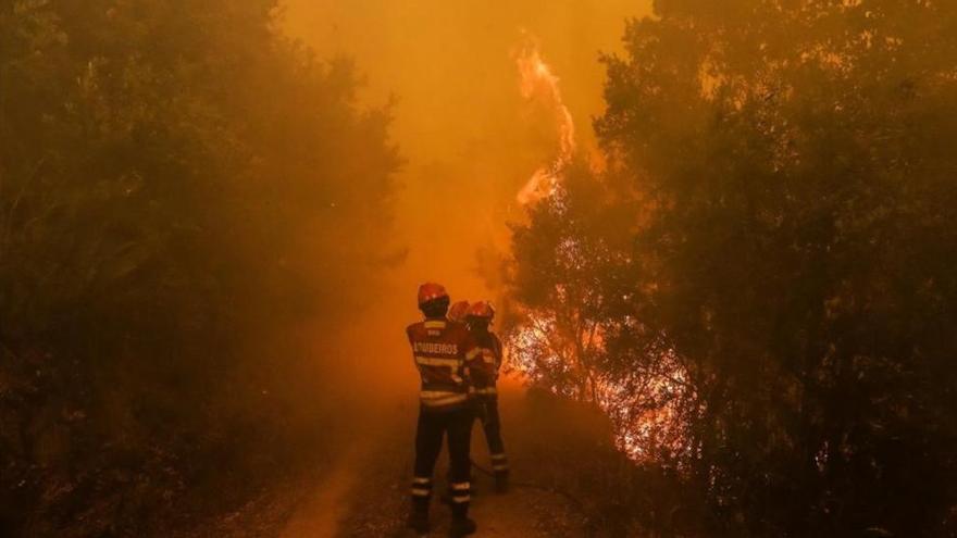 El incendio de Portugal encara su quinto día reavivado por el viento