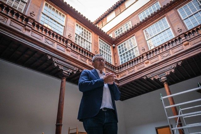 Visita a las obras del Palacio de Carta, en Santa Cruz de Tenerife