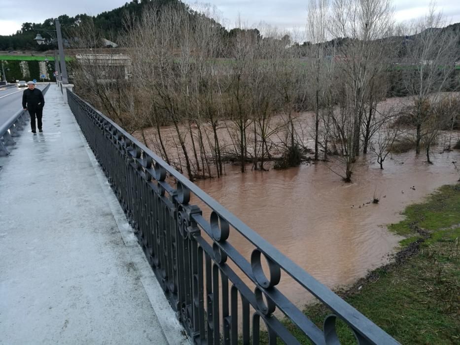 La pluja fa créixer el cabal dels rius a la Catalu