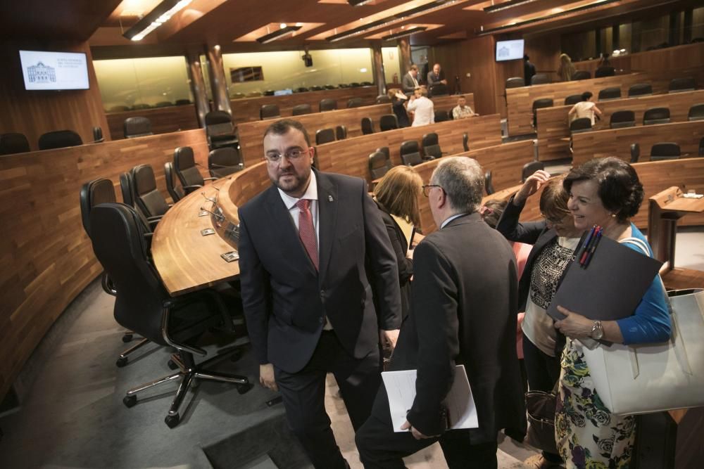 Pleno de investidura en la Junta General del Principado