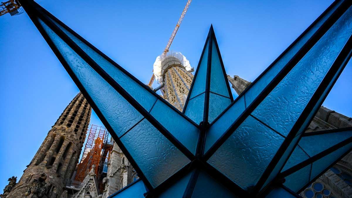 La estrella de la torre de la Virgen de la Sagrada Família