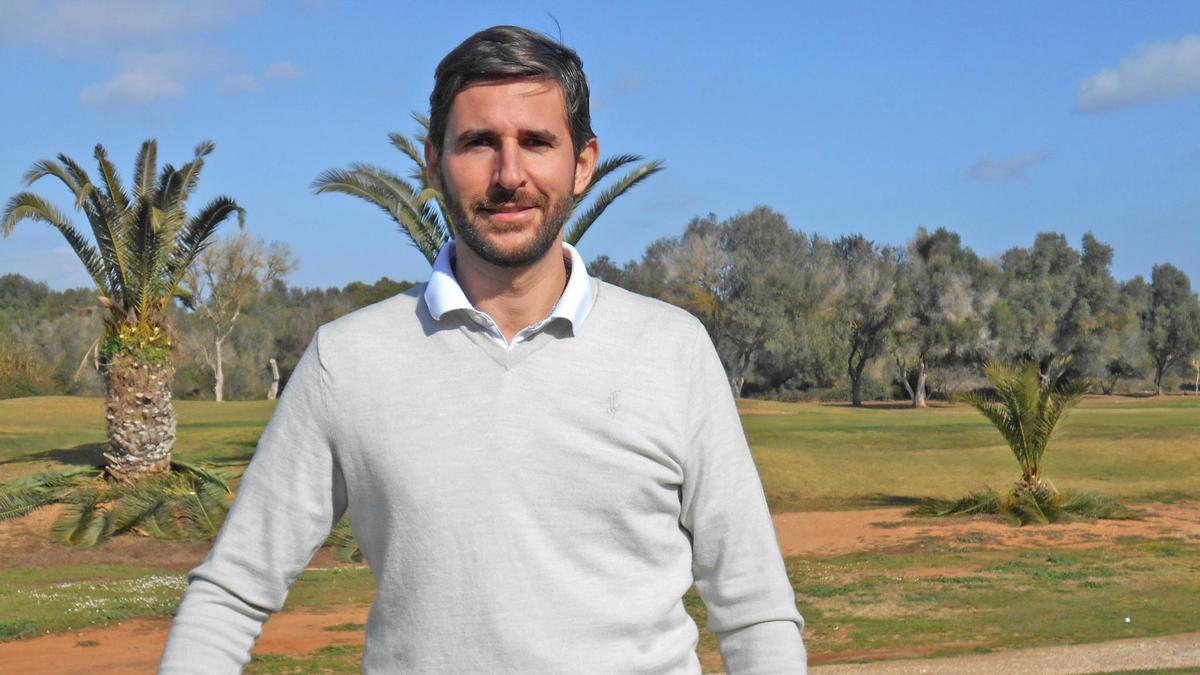Yago González, en el club de golf Son Antem.