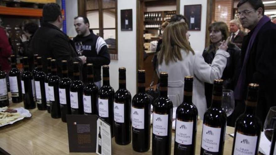 Cata de vino realizada en las bodegas Fariña.