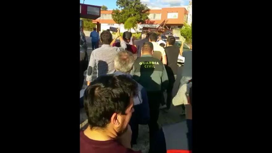 Concentraciones y protestas de los trabajadores de la central nuclear de Almaraz