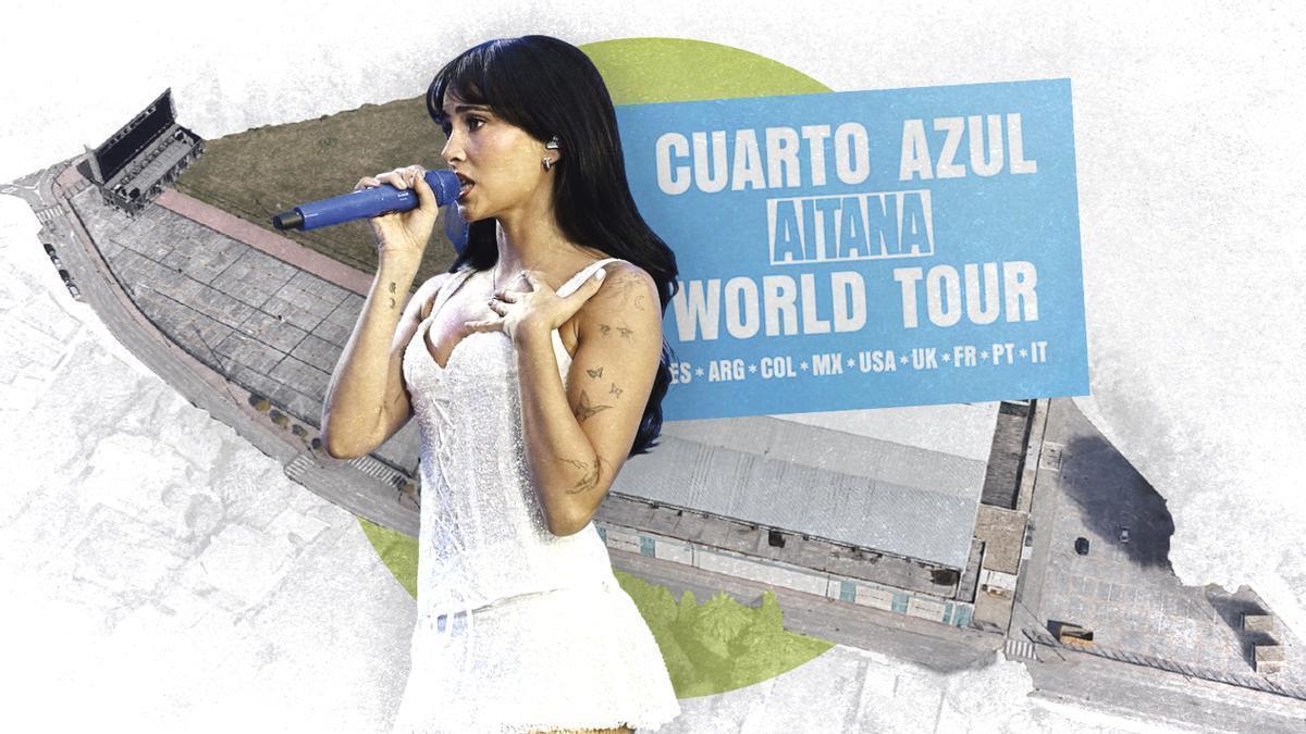 Aitana, durante una actuación en el Niemeyer