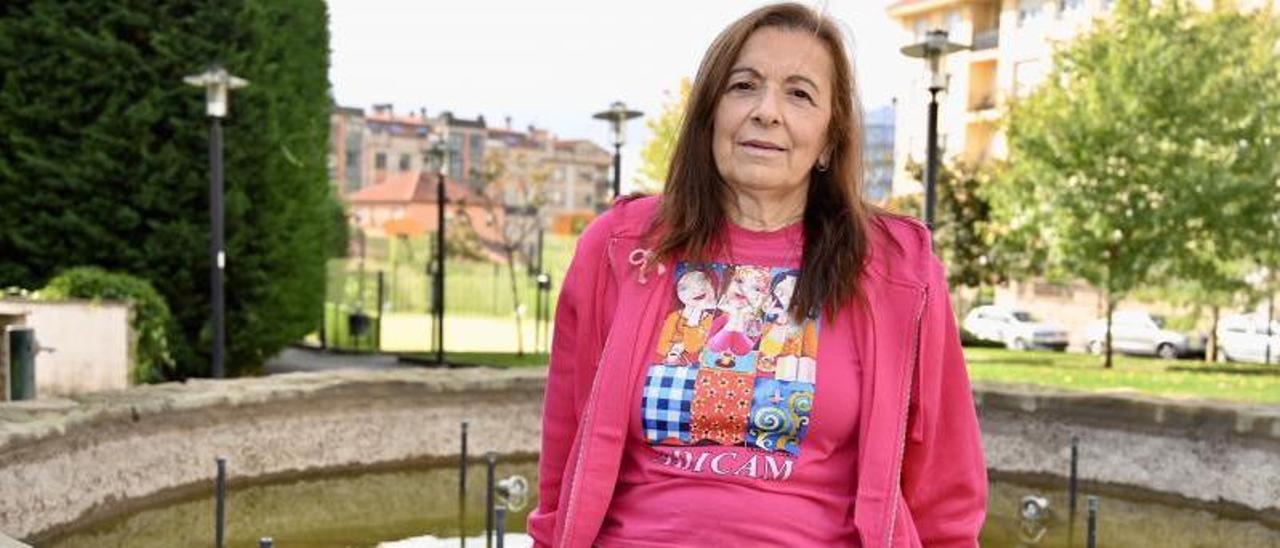 Amalia Ríos Cruz, pontevedresa paciente de cáncer de mama y usuaria de la asociación Adicam.   // RAFA VÁZQUEZ