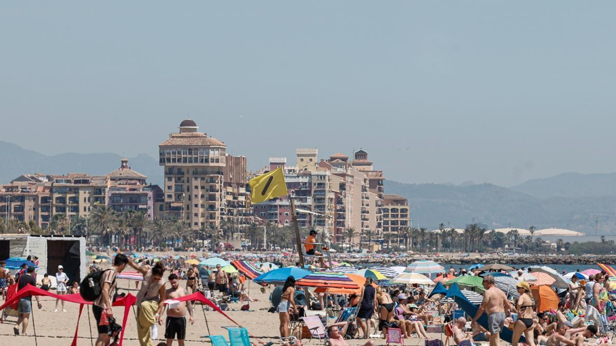 Aspecto que ofrecía Port Saplaya el pasado domingo, 24 de mayo.