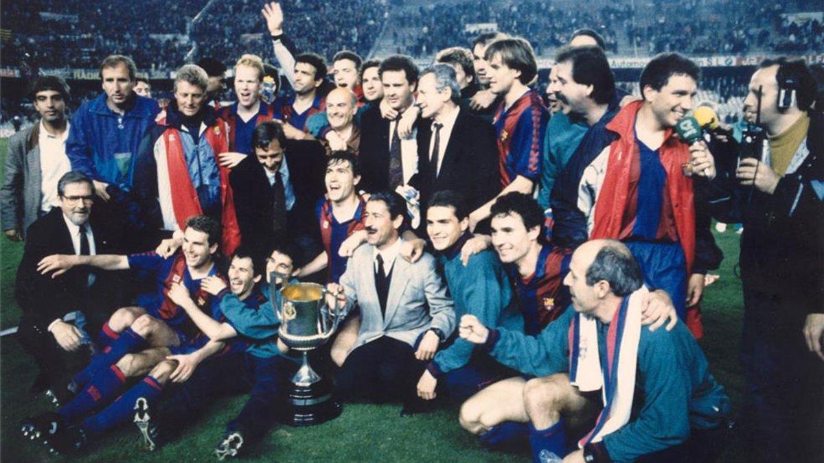 La Copa del Rey de 1990 se celebró por todo lo alto por doblegar al Madrid de la 'Quinta del Buitre'
