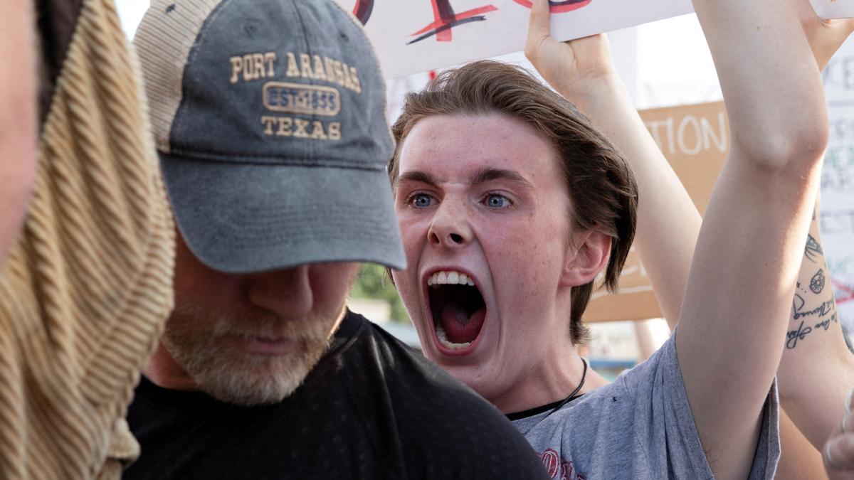 Protestas en Texas tras la decisión del Tribunal Supremo que deroga la ley del aborto en EEUU.