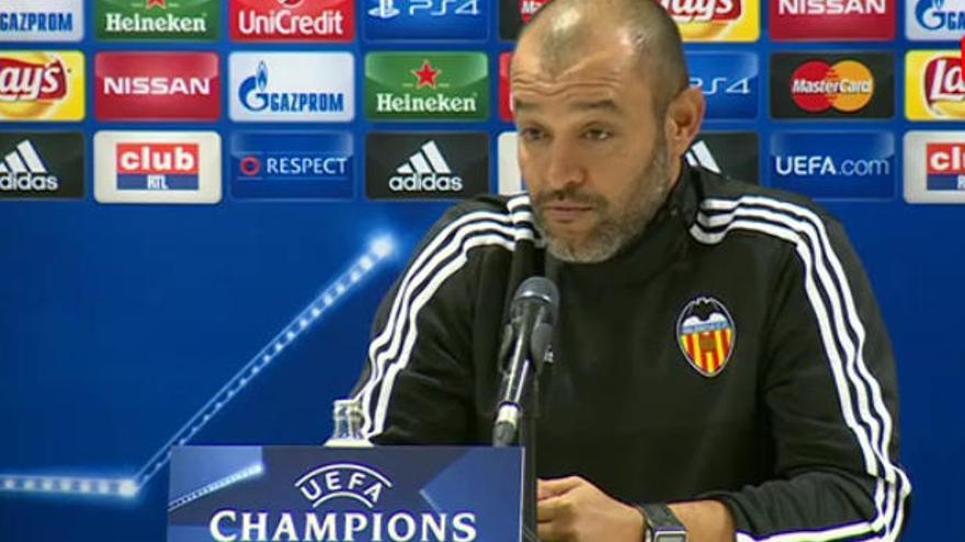 Nuno, en la rueda de prensa.