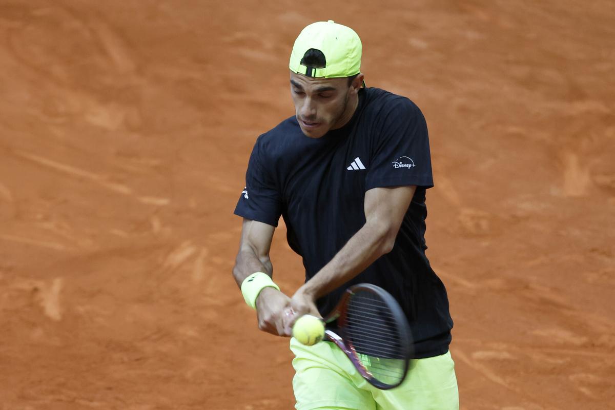 El argentino Francisco Cerúndolo en su encuentro frente a su compatriota Francisco Comesaña